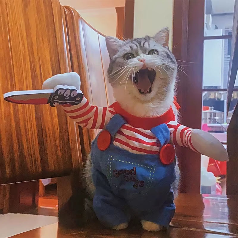 🔪🐾 CocoBellas “Playtime’s Over” Pet Costume