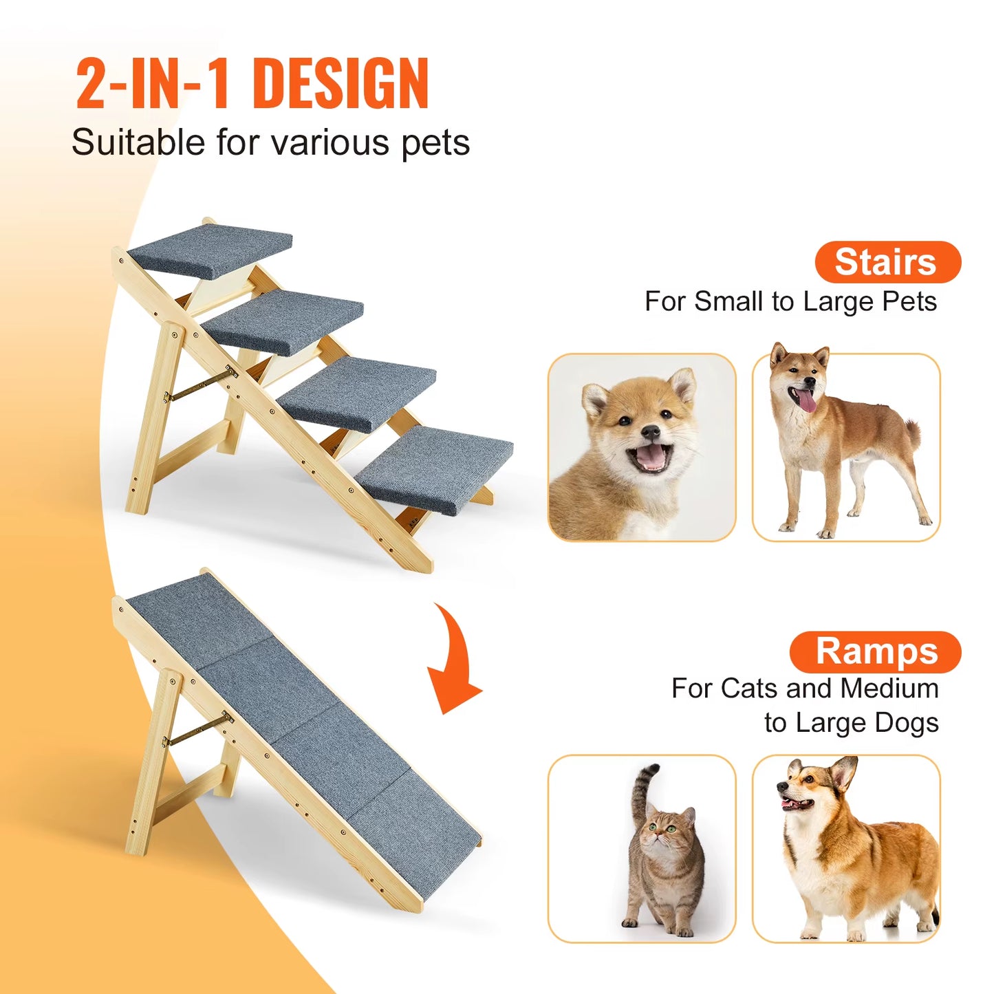 🐾 CocoBellas Climb & Cuddle Ramp 🐾