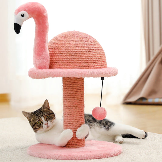 🩷 CocoBellas “Pretty in Pink” Flamingo Cat Scratcher